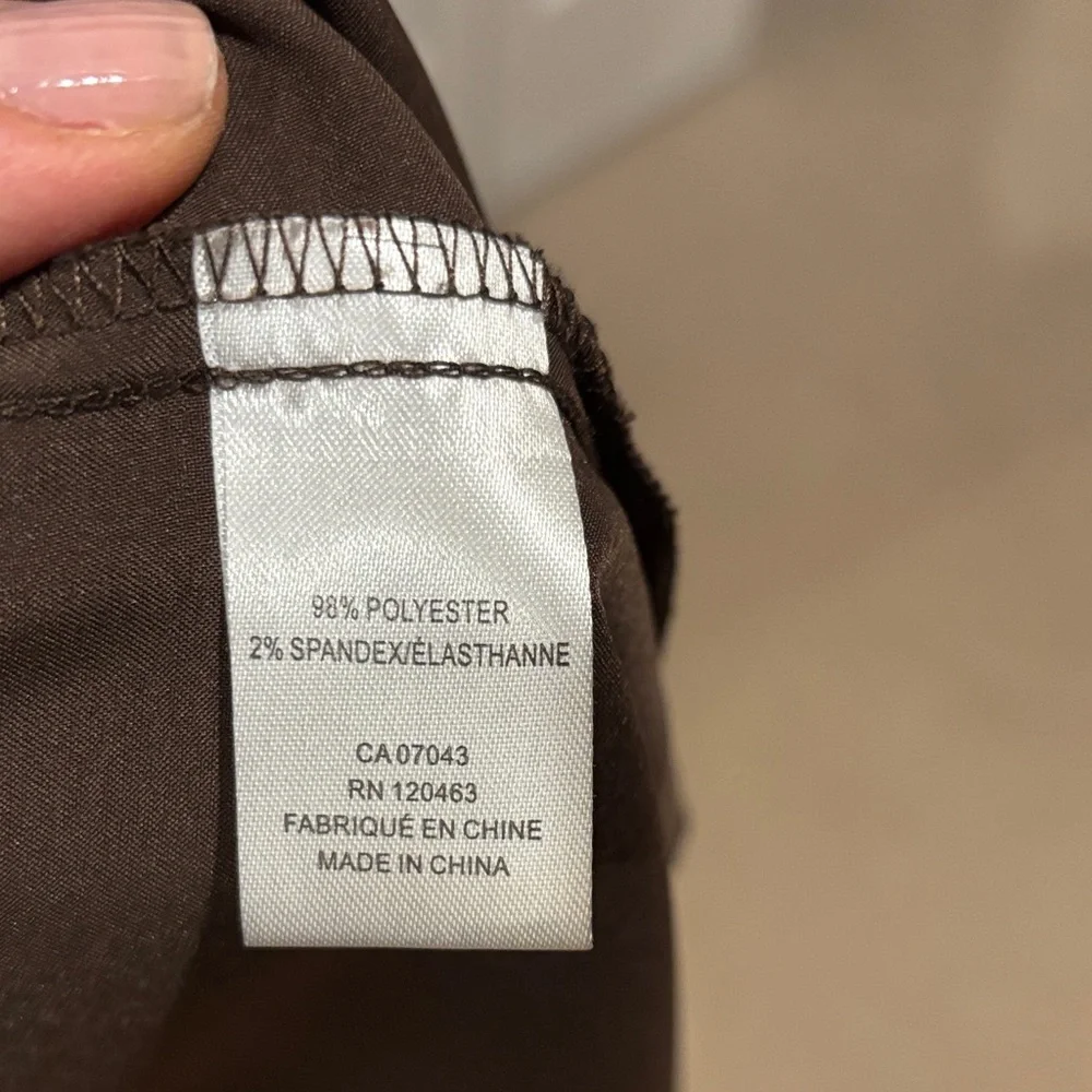 Elegant Brown Button Down Shirt - Picture 5 of 6